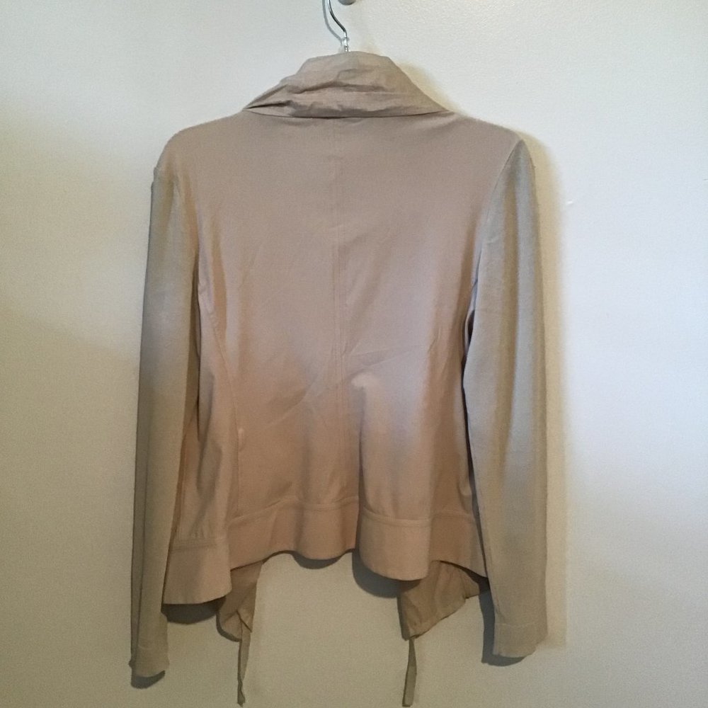 CREA Concept Long Seeve Open Front Jacket With Chiffon Detailing - Picture 7 of 9
